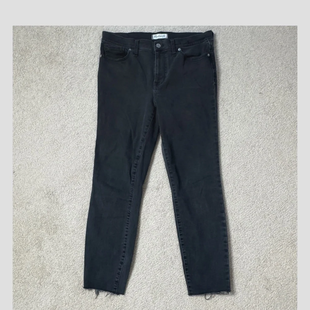 Madewell High Riser Skinny Jeans Washed Black Size 31